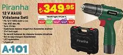 PİRANHA 12V AKÜLÜ VİDALAMA SETİ